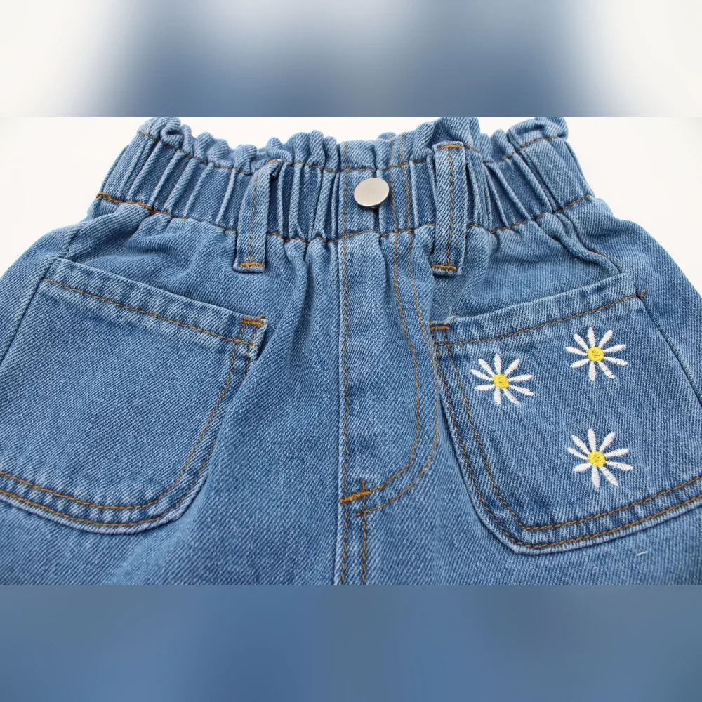 Shein Girls 2-Piece Denim Short Set – Size 2-3Y (NWT)